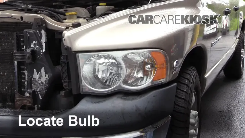 2004 Dodge Ram 2500 ST 5.9L 6 Cyl. Turbo Diesel Crew Cab Pickup (4 Door) Lights Turn Signal - Front (replace bulb)